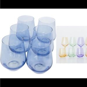 Estelle New in box set of 6 stemless wine glasses🔥READ DESCRIPTION 🔥🔥